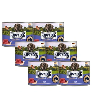 Happy Dog Sensible Pur Italy Bivaly színhús konzerv 6x200g